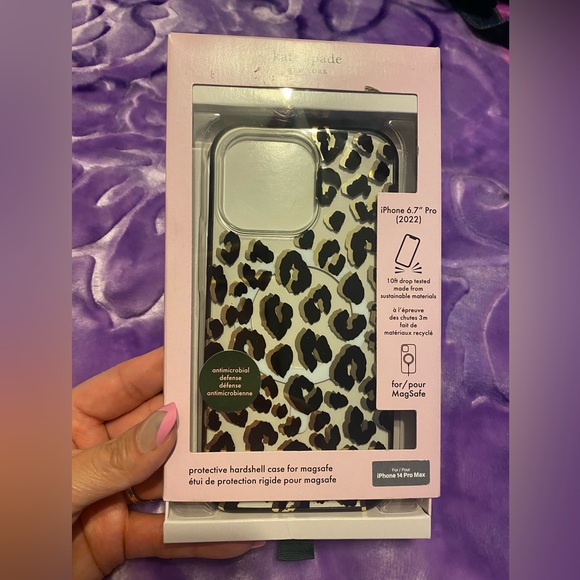 Kate spade, New York, Apple iPhone, 14 Pro, Max Citi leopard - Picture 3 of 8